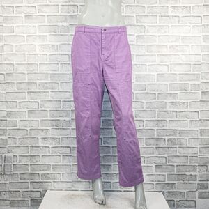 SATURDAYS NYC Women's Purple Cotton Work Trouser Pants in size 6 32w